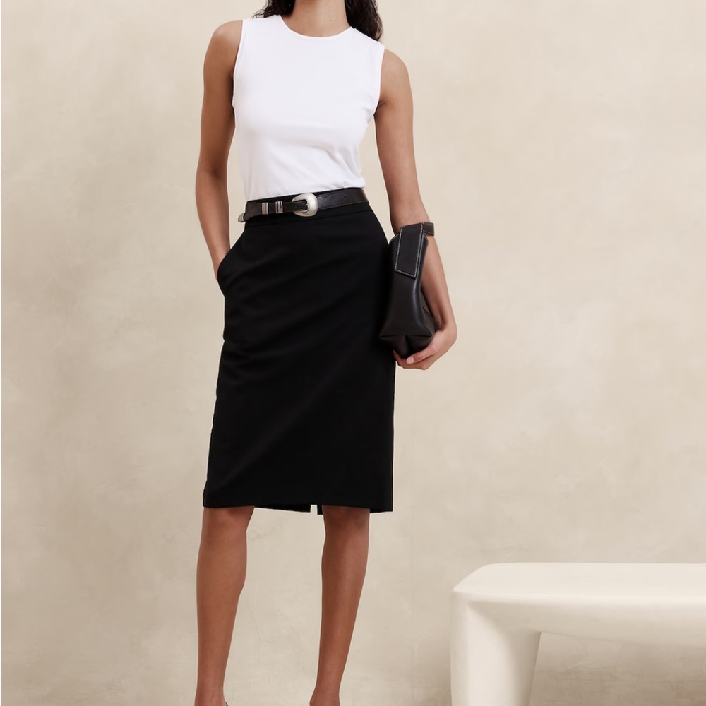 NWT Banana Republic Siena Wool Pencil Skirt